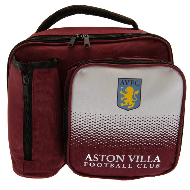 Aston Villa FC Skoletaske til Madpakke &amp; Drikkedunk &amp; Penalhus