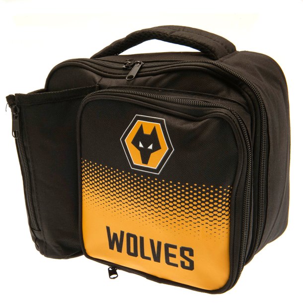 Wolverhampton Wanderers FC Skoletaske til Madpakke &amp; Drikkedunk &amp; Penalhus