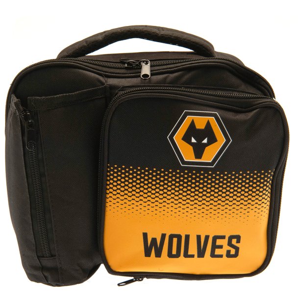 Wolverhampton Wanderers FC Skoletaske til Madpakke &amp; Drikkedunk &amp; Penalhus