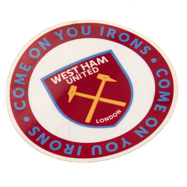 West Ham United FC "COYI" Bil klistermrke 