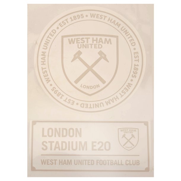 West Ham United FC Bil Klistermrke