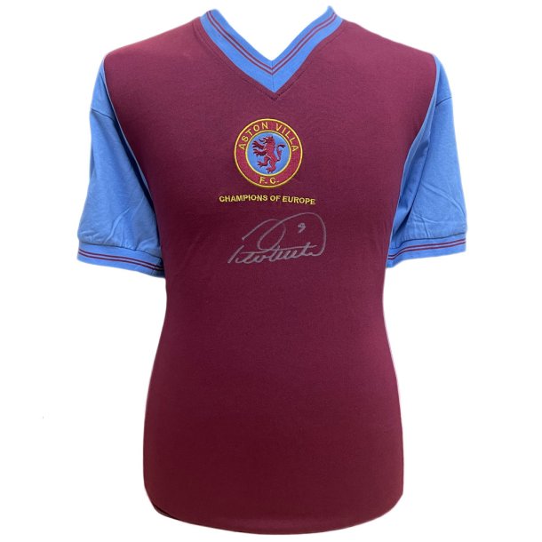Aston Villa FC 1982 Withe Signeret Trje 