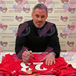 Liverpool FC Carragher Signeret Trje &amp; Medalje