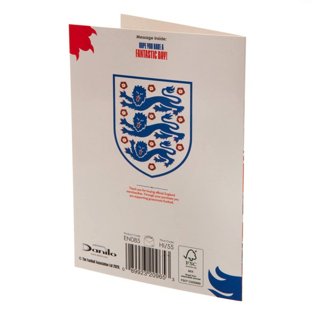 England FA Fdselsdagskort