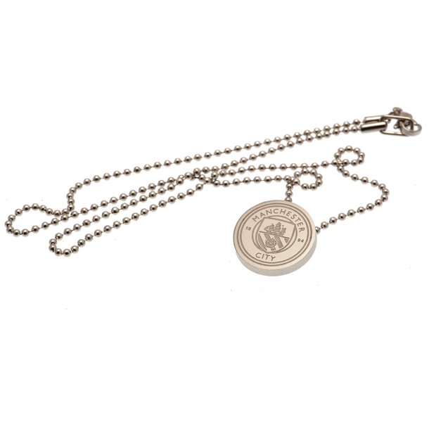 Manchester City F.C. Slv Halskde med smykke i Gaveske