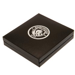 Manchester City F.C. Slv Halskde med smykke i Gaveske