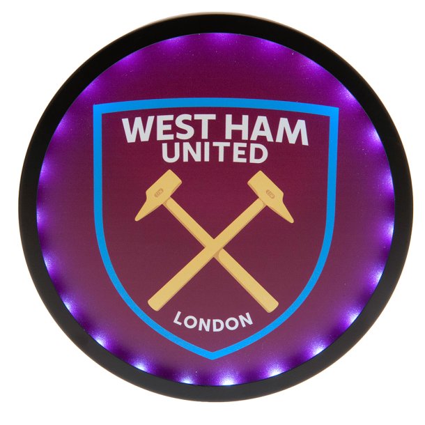 West Ham United FC LED Logo Skilt