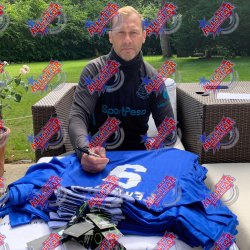 Everton FC Ferguson Signeret Trje (Indrammet)