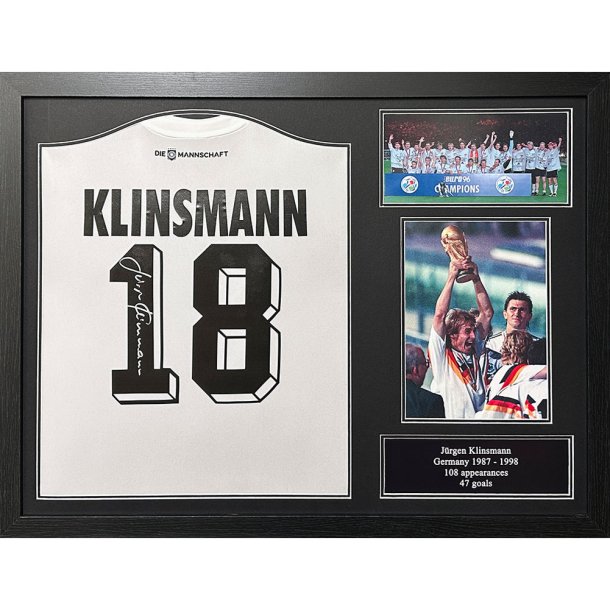 Germany Klinsmann Signeret Trje i Ramme