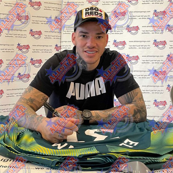 Manchester City FC Ederson Signeret (Indrammet)