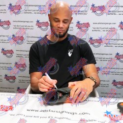 Manchester City FC Kompany Signeret Fodboldstvle (Indrammet)