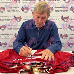 Liverpool FC 1986 Dalglish Signeret Trje (Indrammet)