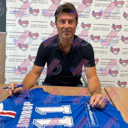 Rangers FC Laudrup Signeret Trje (Indrammet)