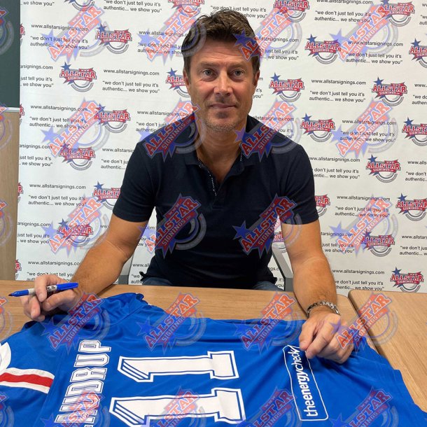 Rangers FC Laudrup Signeret Trje (Indrammet)