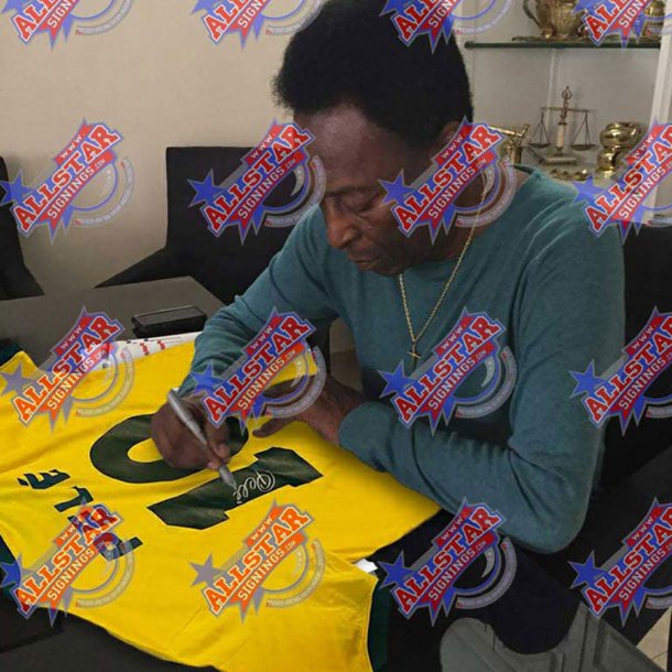 Brasilien 1970 Pele Signeret Trje