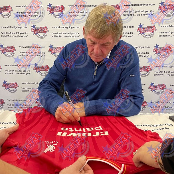 Liverpool FC 1986 Dalglish Signeret Trje (Indrammet)