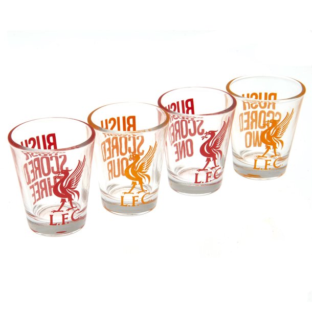 Liverpool FC 4 stk. Shotsglas