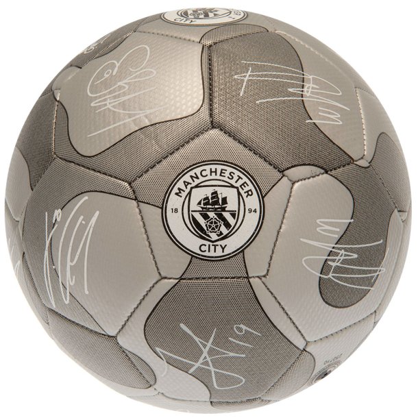 Manchester City FC Fodbold m. Autografer - Str. 5