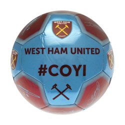 West Ham United FC Bold m. Autografer - Str. 1