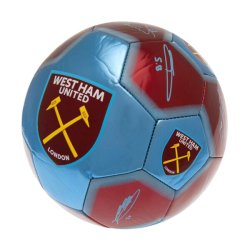 West Ham United FC Bold m. Autografer - Str. 1