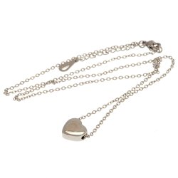 Manchester City FC Rustfri Stl Halskde Med Hjertesmykke i Gaveske