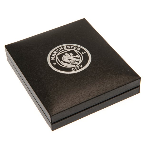 Manchester City F.C. Slvbelagt Halskde I Gaveske