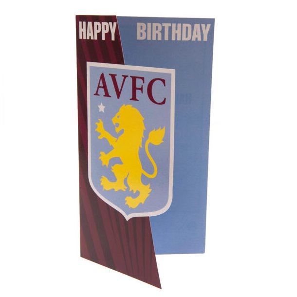 Aston Villa FC Fdselsdagskort 