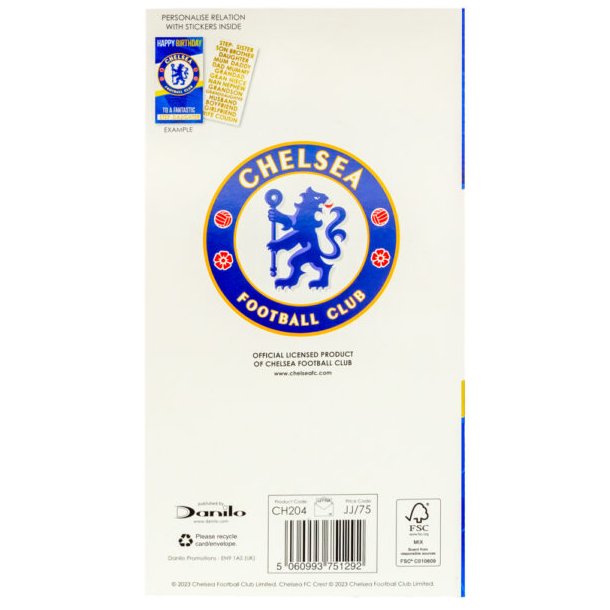 Chelsea FC Fdselsdagskort 