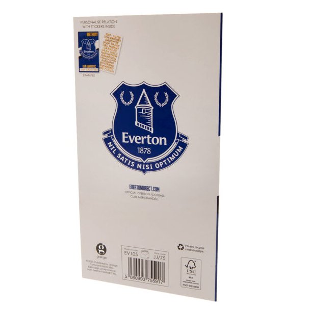 Everton FC Fdselsdagskort 