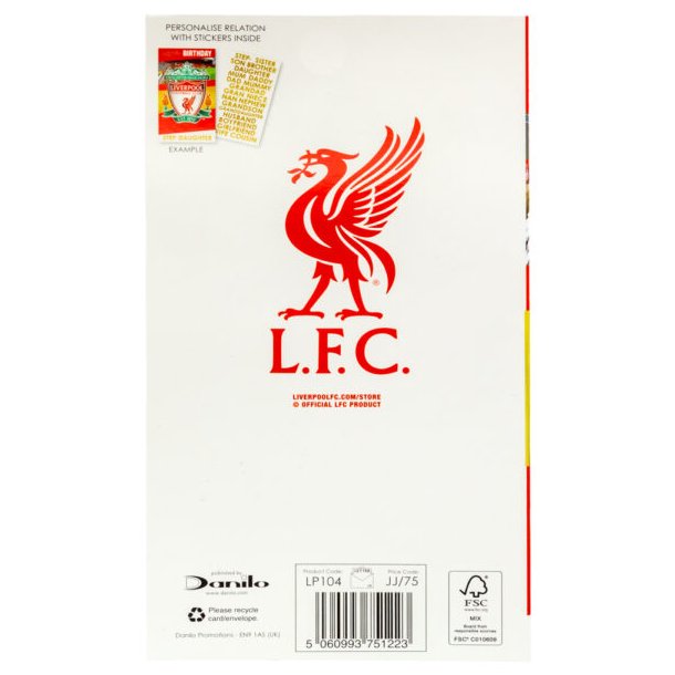Liverpool FC Fdselsdagskort 