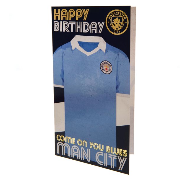 Manchester City F.C. Fdselsdagskort Retro
