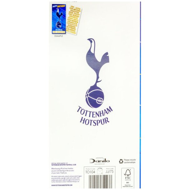 Tottenham Hotspur FC Fdselsdagskort 