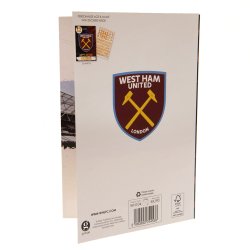 West Ham United F.C. Fdselsdagskort m. klistermrker