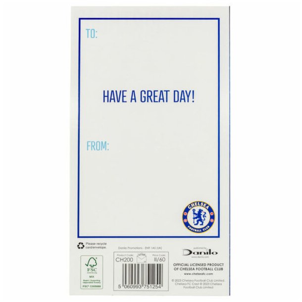 Chelsea FC Fdselsdagskort 