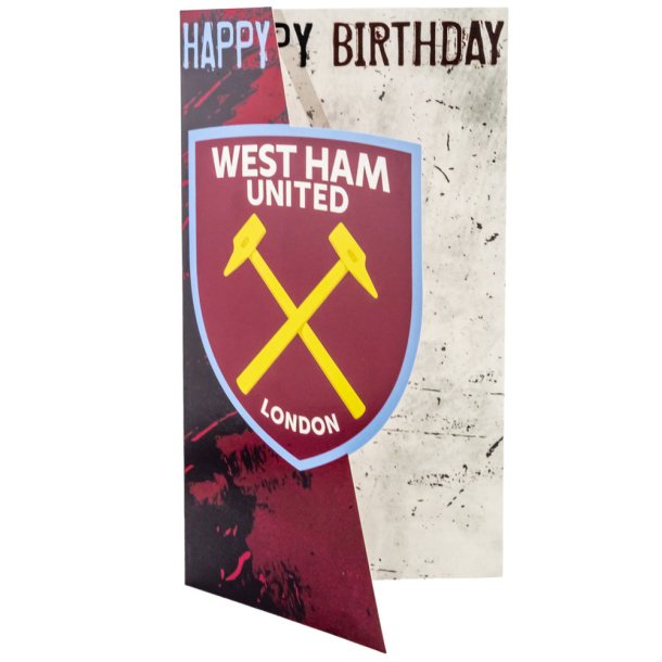 West Ham United FC Fdselsdagskort 