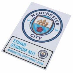 Manchester City FC Bil Klistermrke