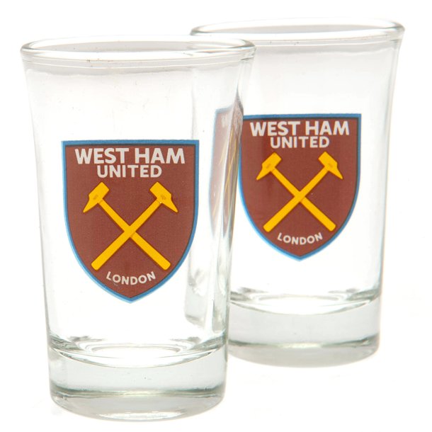 West Ham United F.C. 2 Stk. Shotsglas