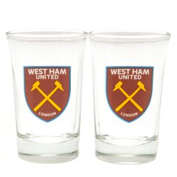 West Ham United F.C. 2 Stk. Shotsglas