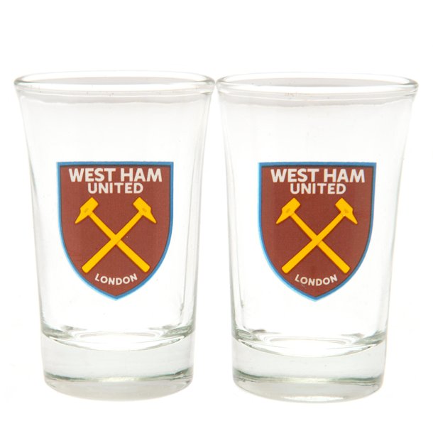 West Ham United F.C. 2 Stk. Shotsglas