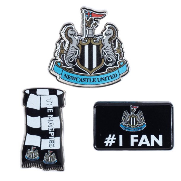 Newcastle United FC 3 Badge St - 3 stk.