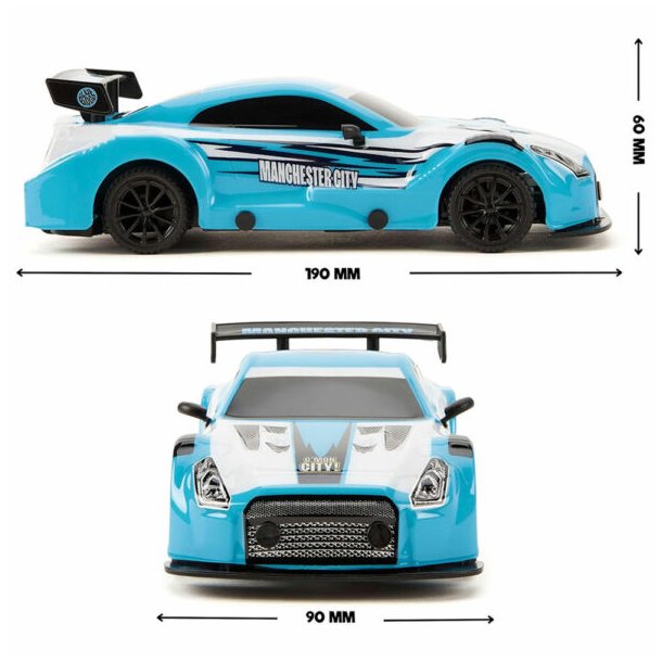 Manchester City FC Fjernstyret Bil 1:24 Strrelse