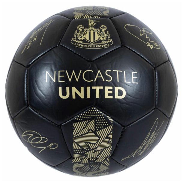 Newcastle United FC Guld Fodbold m. Autografer - Str. 5