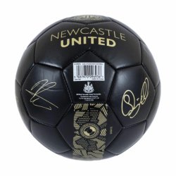 Newcastle United FC Guld Skill Bold m. Autografer - Str. 1