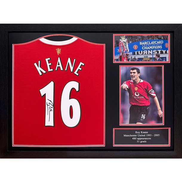 Manchester United FC Keane signeret trje (Indrammet)