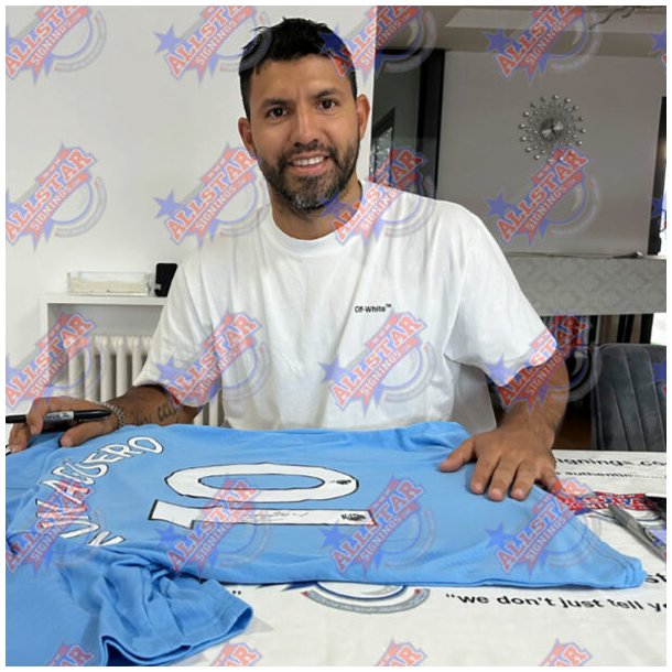 Manchester City FC Aguero signeret trje