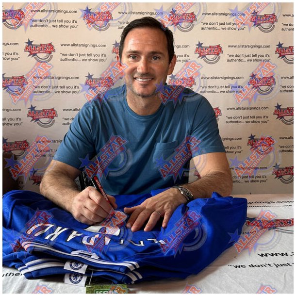 Chelsea FC Lampard &amp; Terry signeret trje (Indrammet)