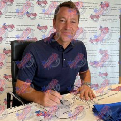 Chelsea FC Lampard &amp; Terry signeret trje (Indrammet)