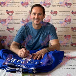 Chelsea FC Lampard signeret trje (Indrammet)