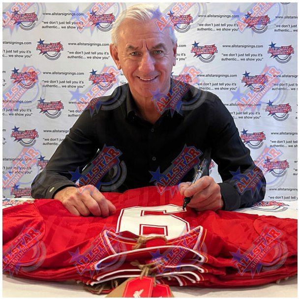 Liverpool FC 1986 Rush Signeret Trje (Indrammet)