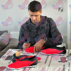 Manchester City FC Rodri signeret stvle (Indrammet)